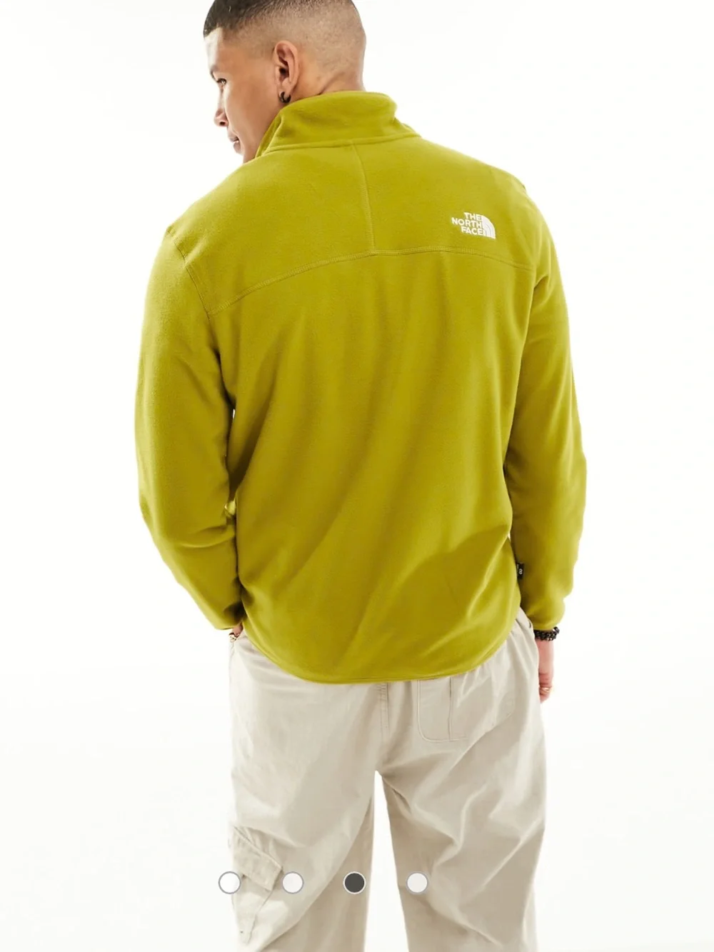 The North Face Men’s Olive Zip-Up Fleece Pullover XL NWOT